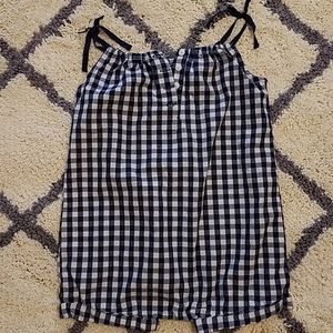 3/$12 Gap 3T navy check romper